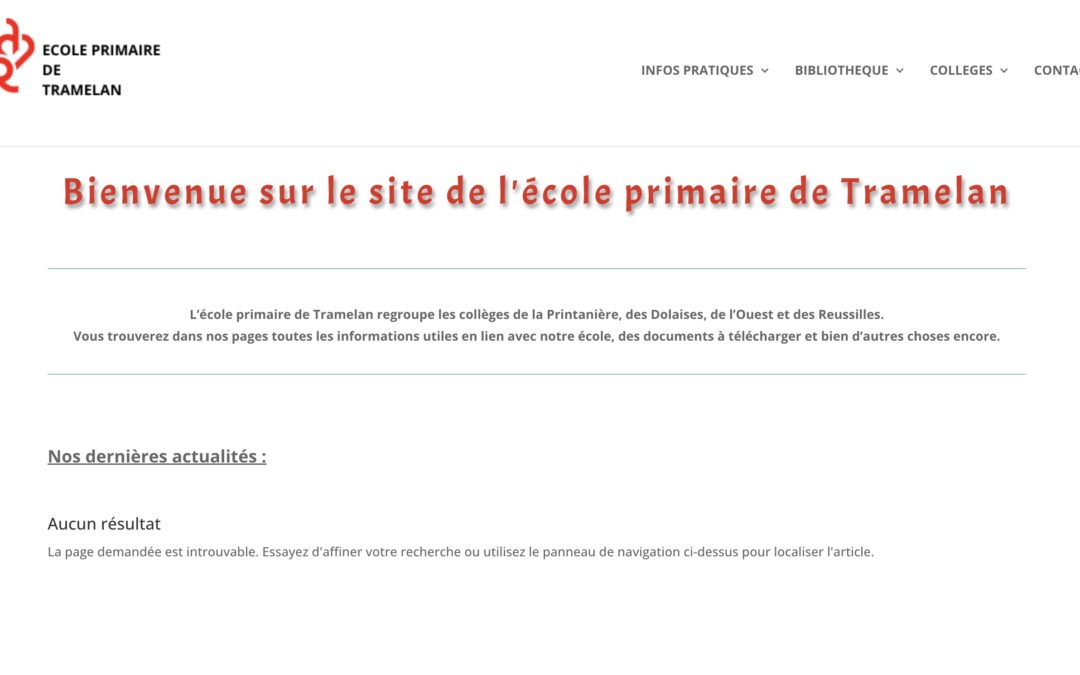 Nouveau site !